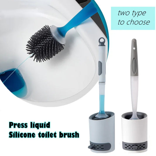 Refillable Detergent Toilet Brush Set