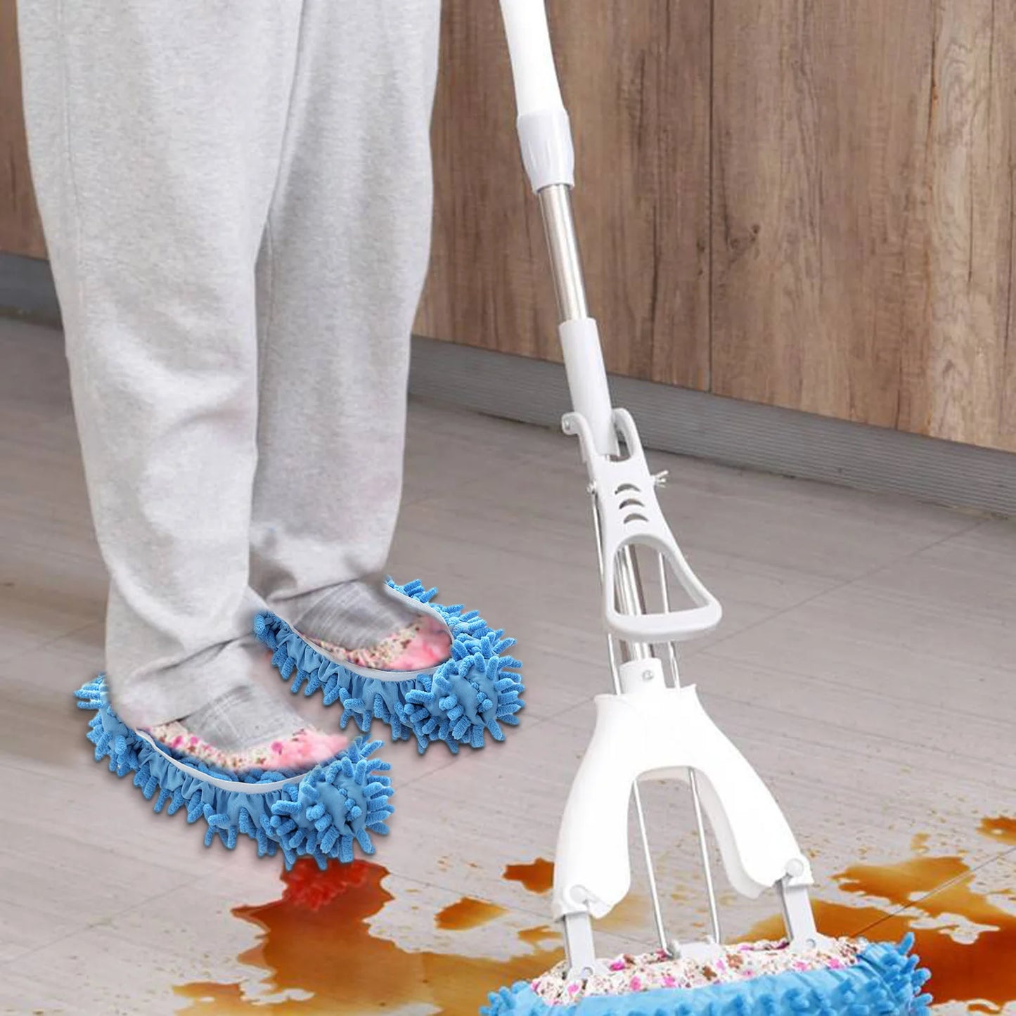 Washable Microfiber Mop Slippers