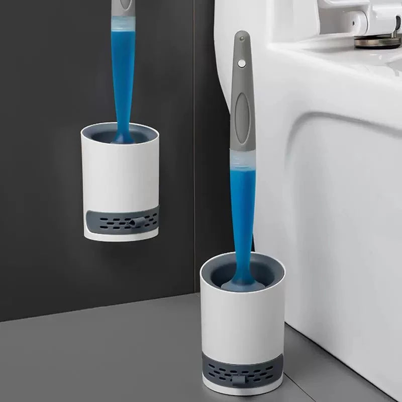 Refillable Detergent Toilet Brush Set